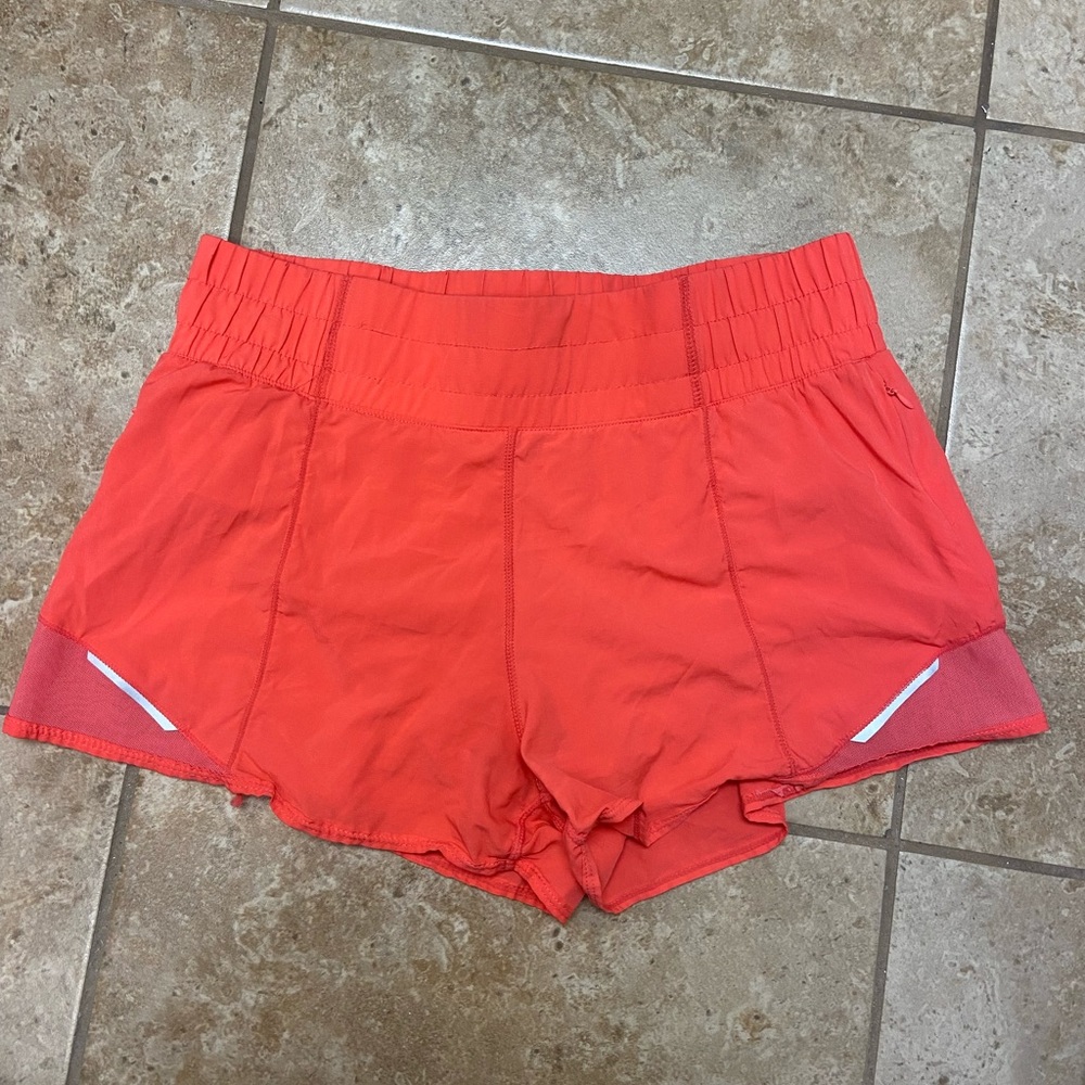 Lululemon pink running shorts size 12